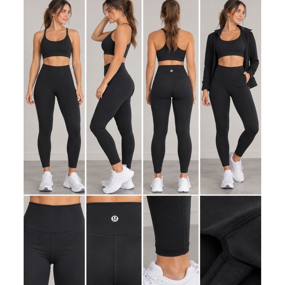 Lululemon Wunder Train High-Rise Tight 25 Black Everlux Leggings LW5CQAS